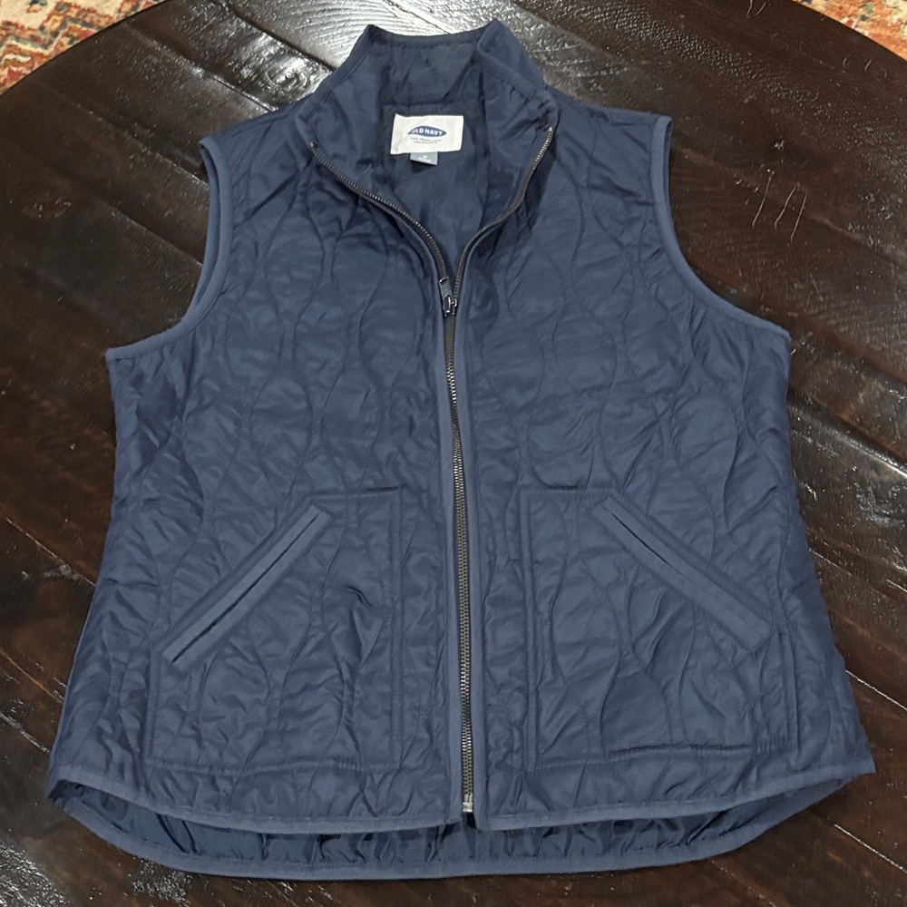 Old Navy Dark Blue Quilted Vest